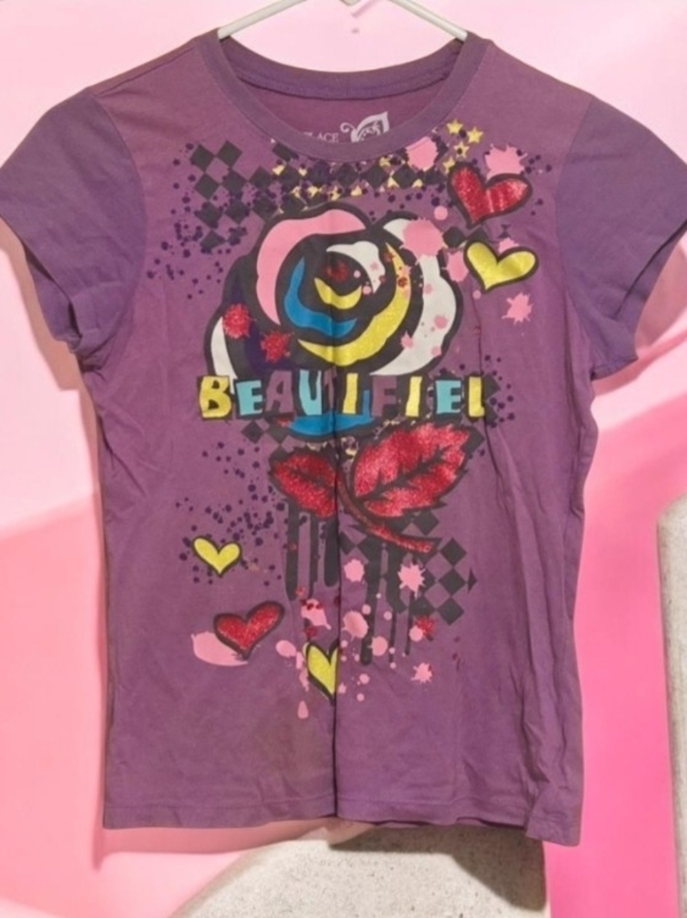 THE CHILDREN PLACE PURPLE WITH FLOWER GIRL TOP
